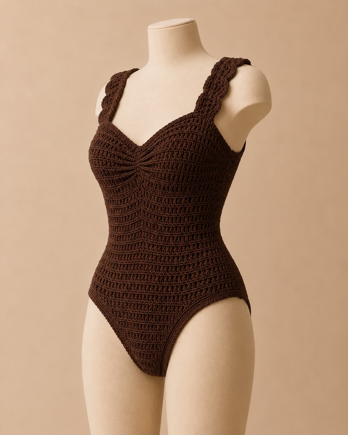 Cove Bikini Set in Cocoa, front hero.
